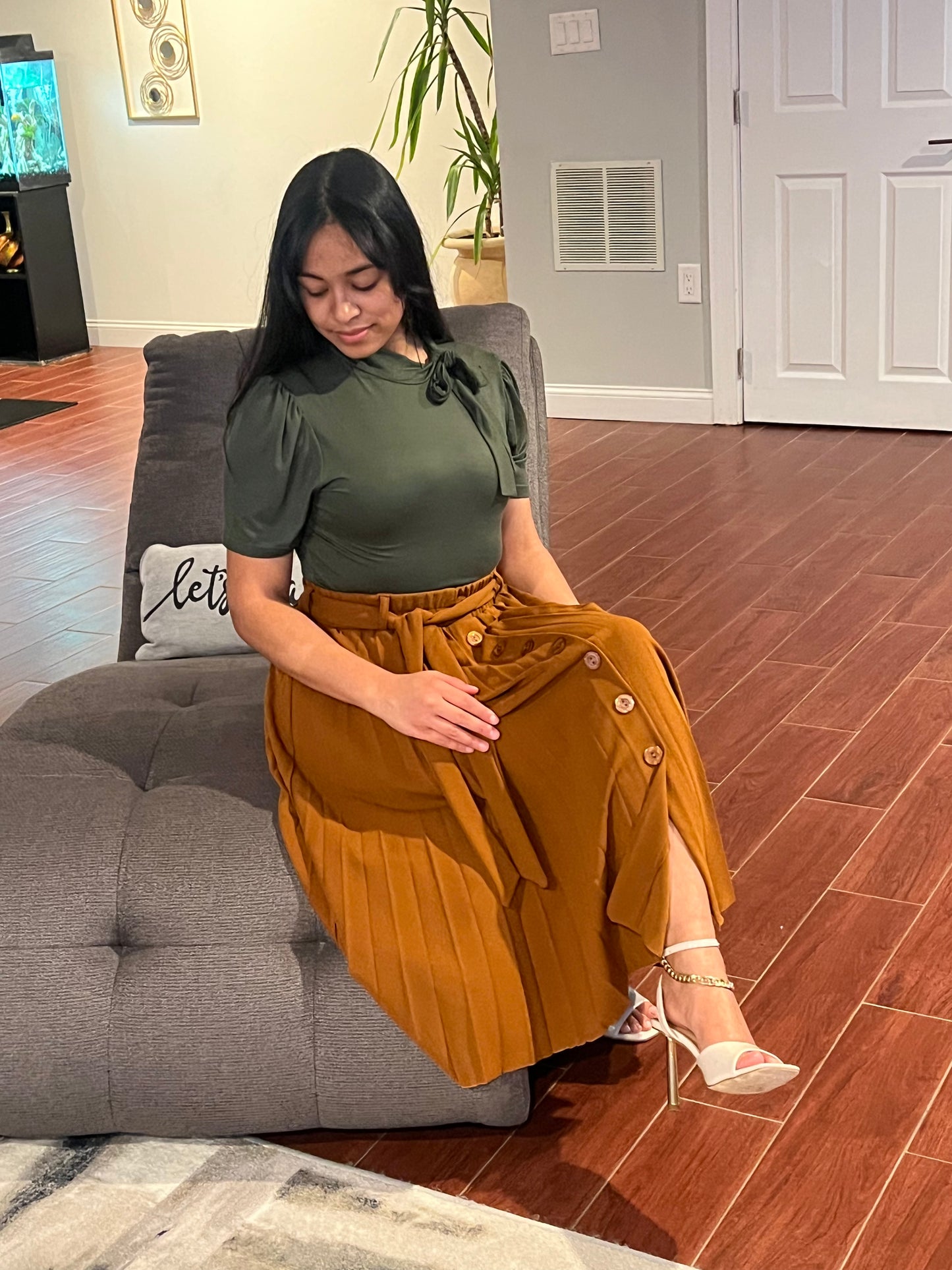 Karylene midi skirt