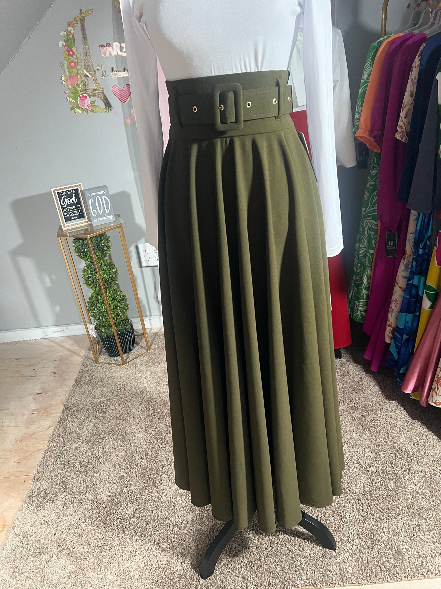 Sophia Skirt ( Military Green )
