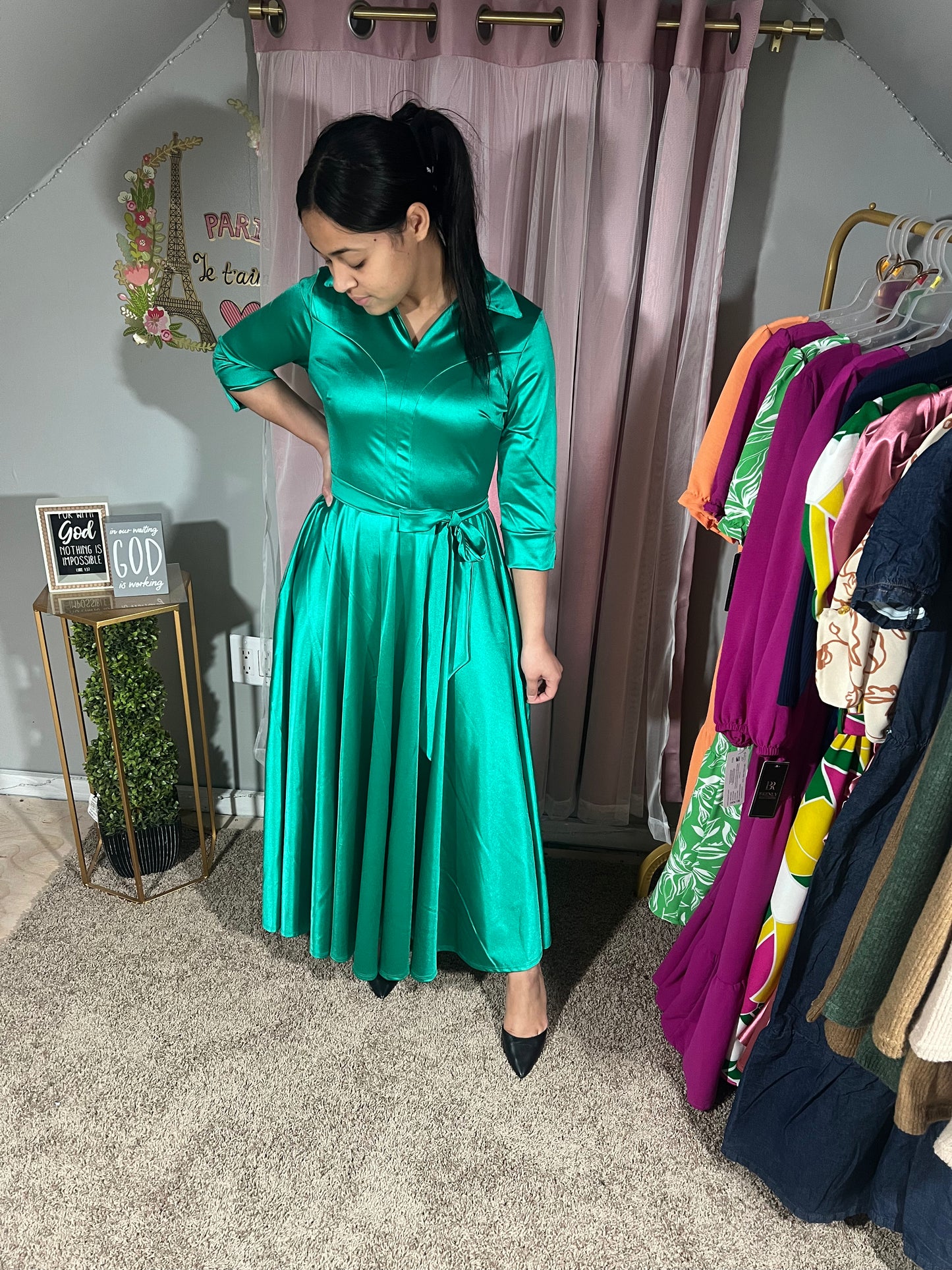 Victoria Green Dress