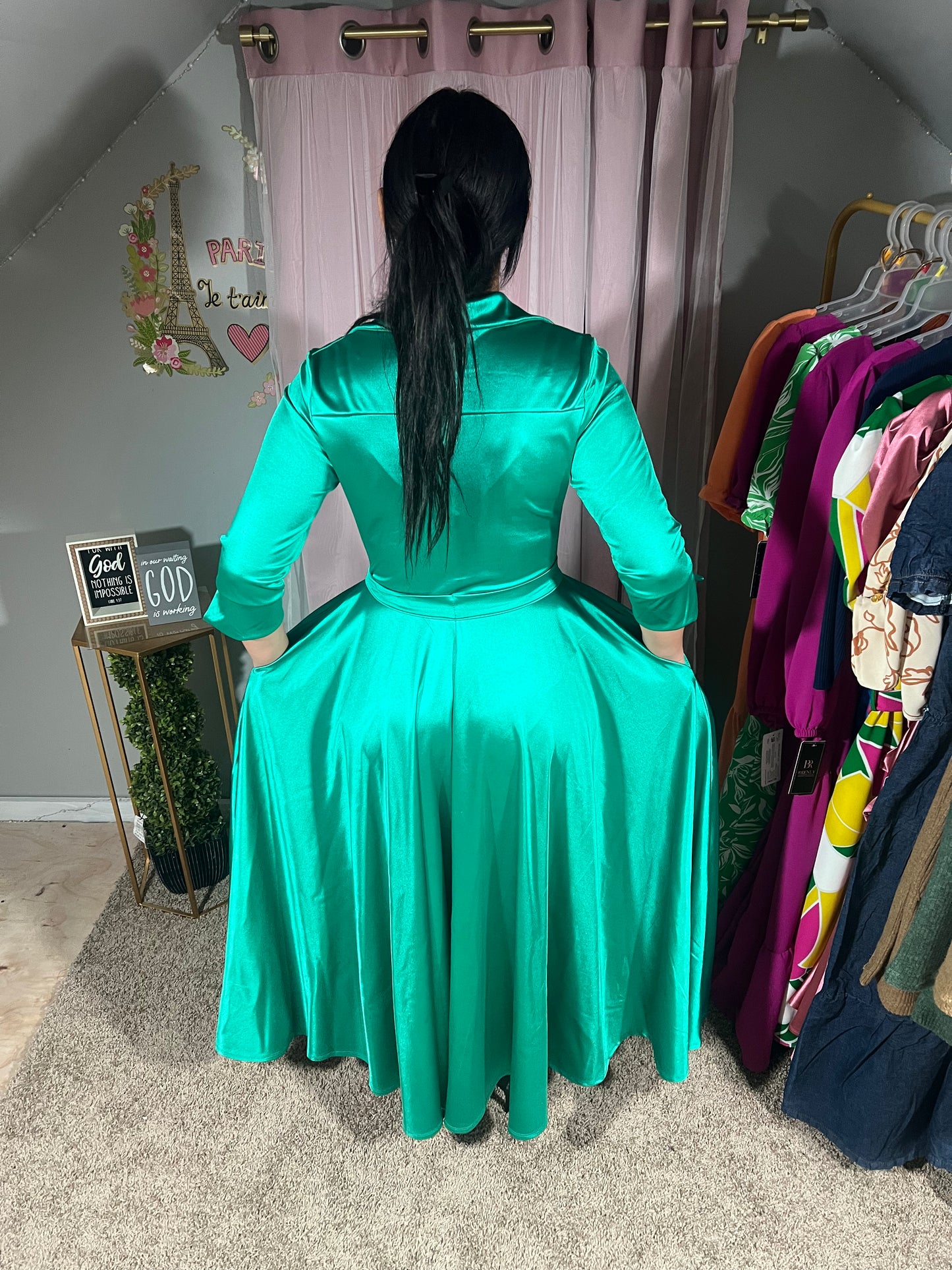 Victoria Green Dress