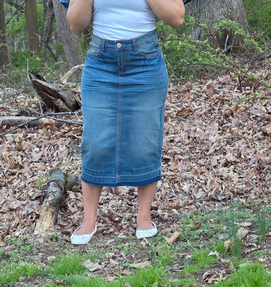 Vintage Denim Skirt