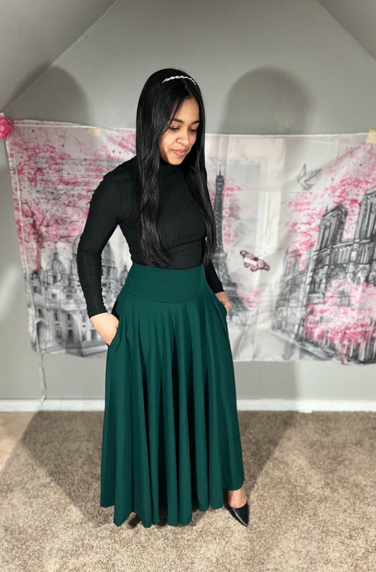 Angie Dark Green Skirt