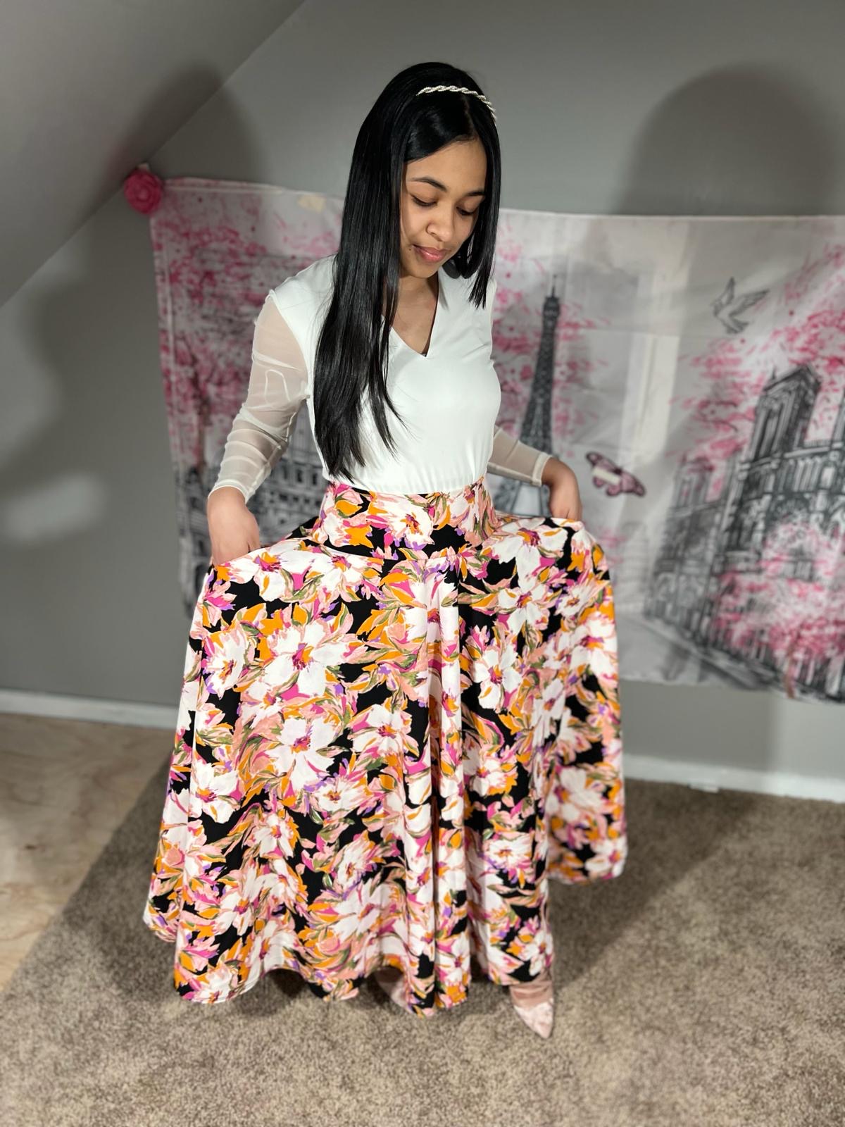 Angie Floral Skirt