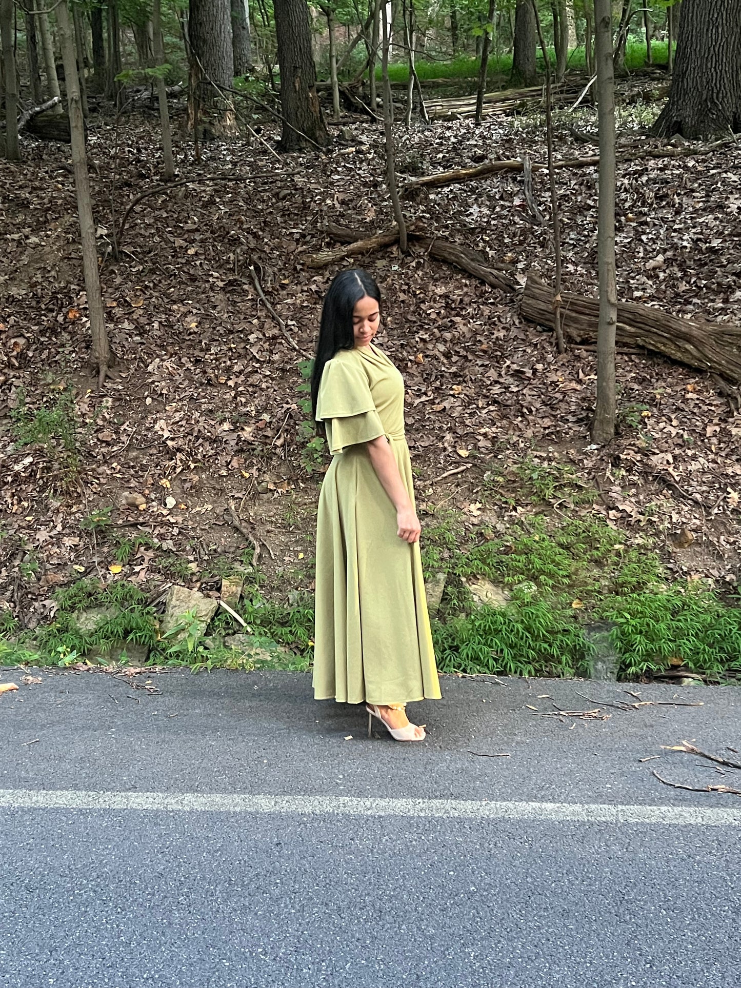 Ruby Maxi Dress Olive Green