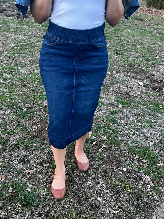 Karen Denim Skirt