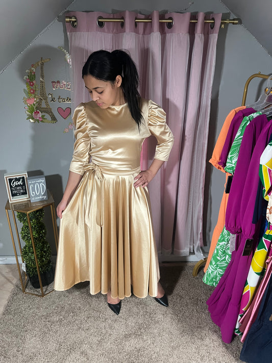 Angela Gold Dress