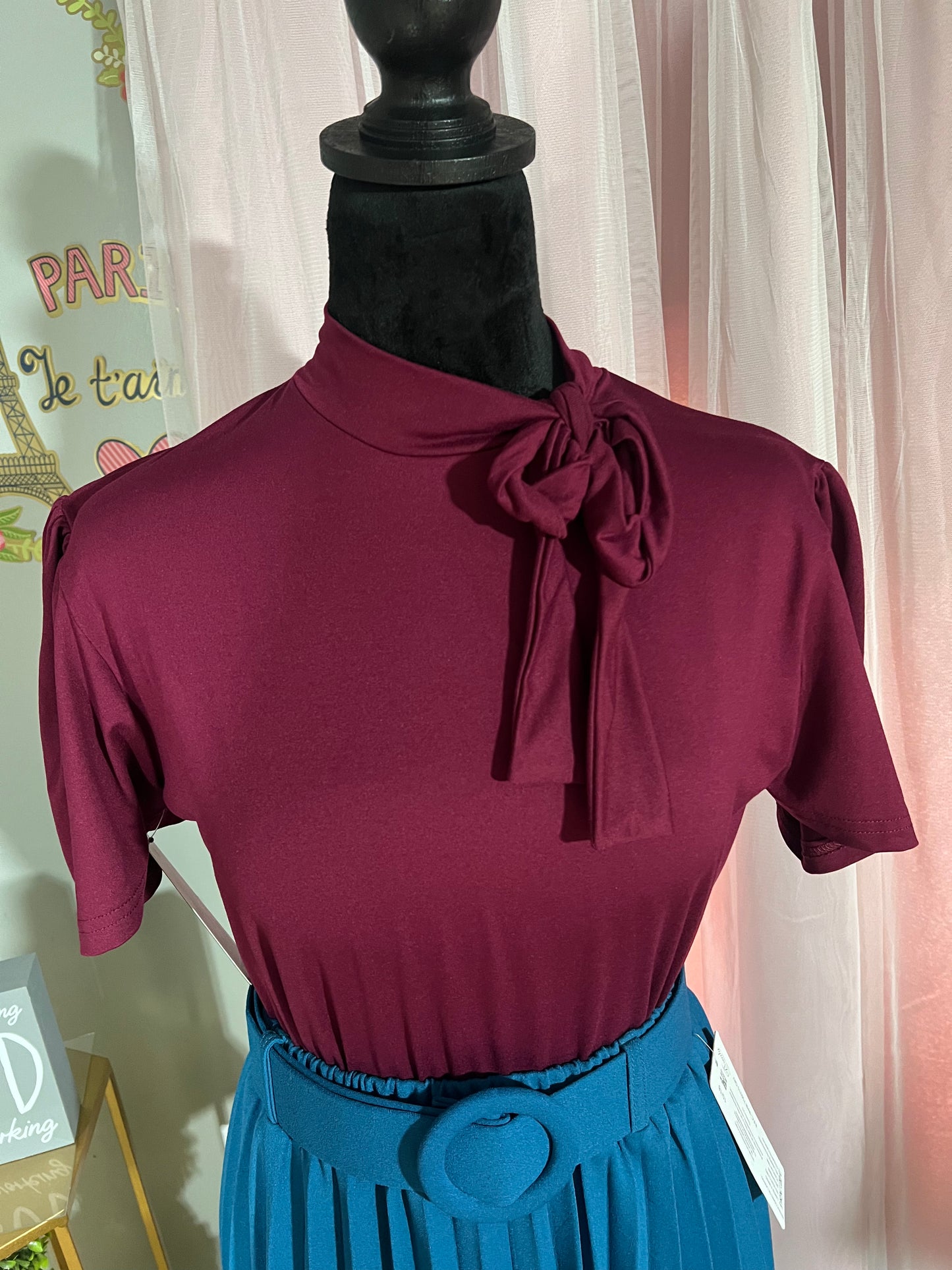 Wine Blouse